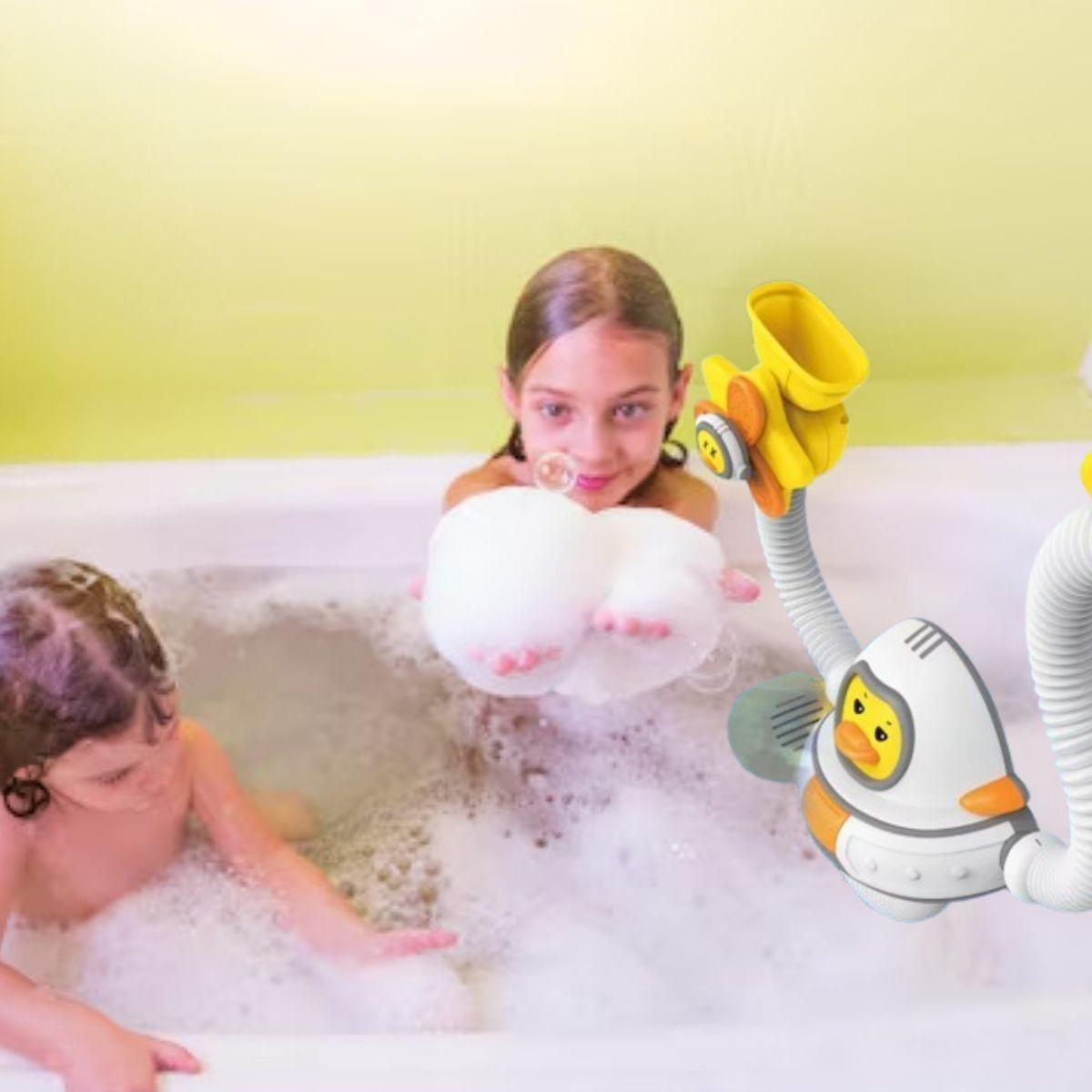 JUGUETE REGADERA BAÑO DE PATO ASTRONAUTA DIVERTIDA BEBE LAU-5