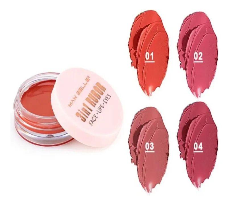 Pack 2 Rubor Cremosos Blush Multiusos Belleza Lau-2