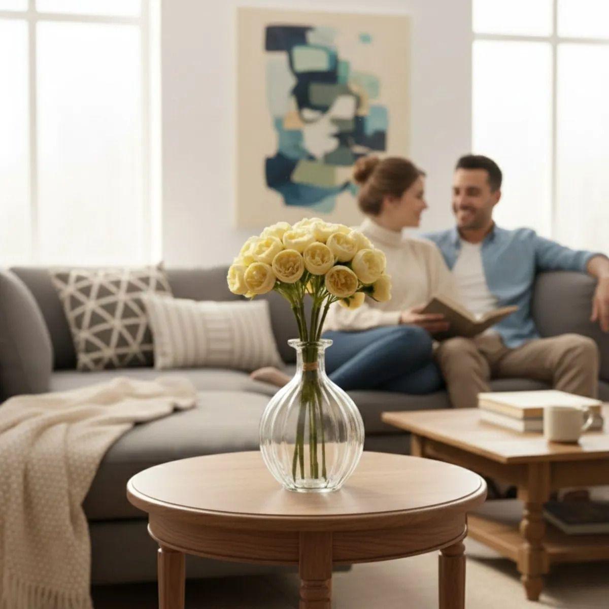 Set 2 Ramo Artificial Capullo Floral Adorno Decorativo Jhn-3