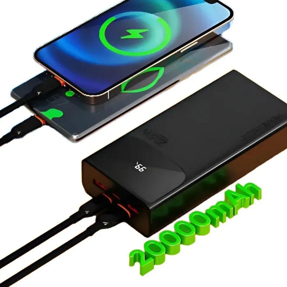 CARGADOR PORTATIL POWER BANK 20W CELULAR VIAJE HOGAR LAU-3