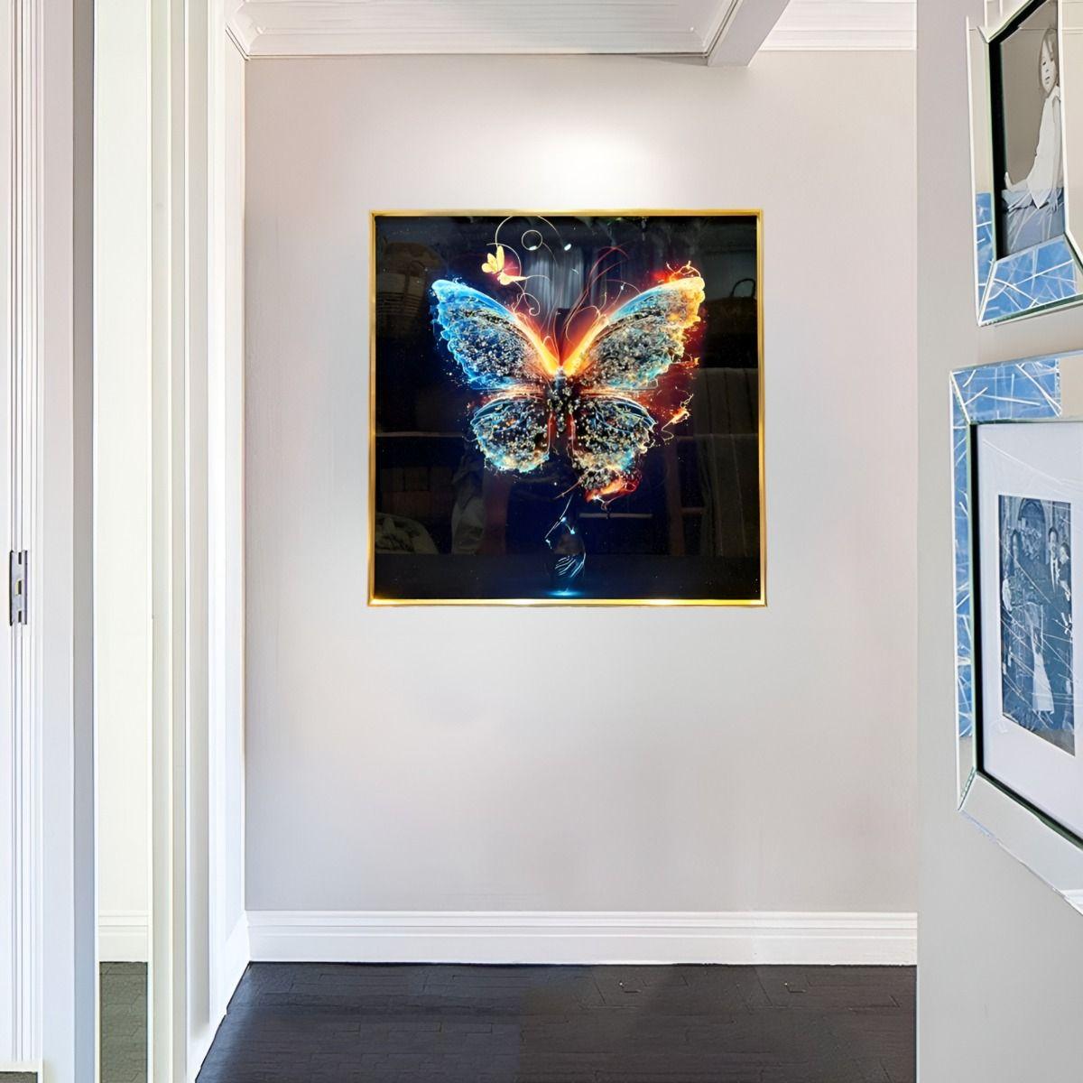 Decoración Pared Moderno Arte Mariposa Pintura Abstracta Jhn-1