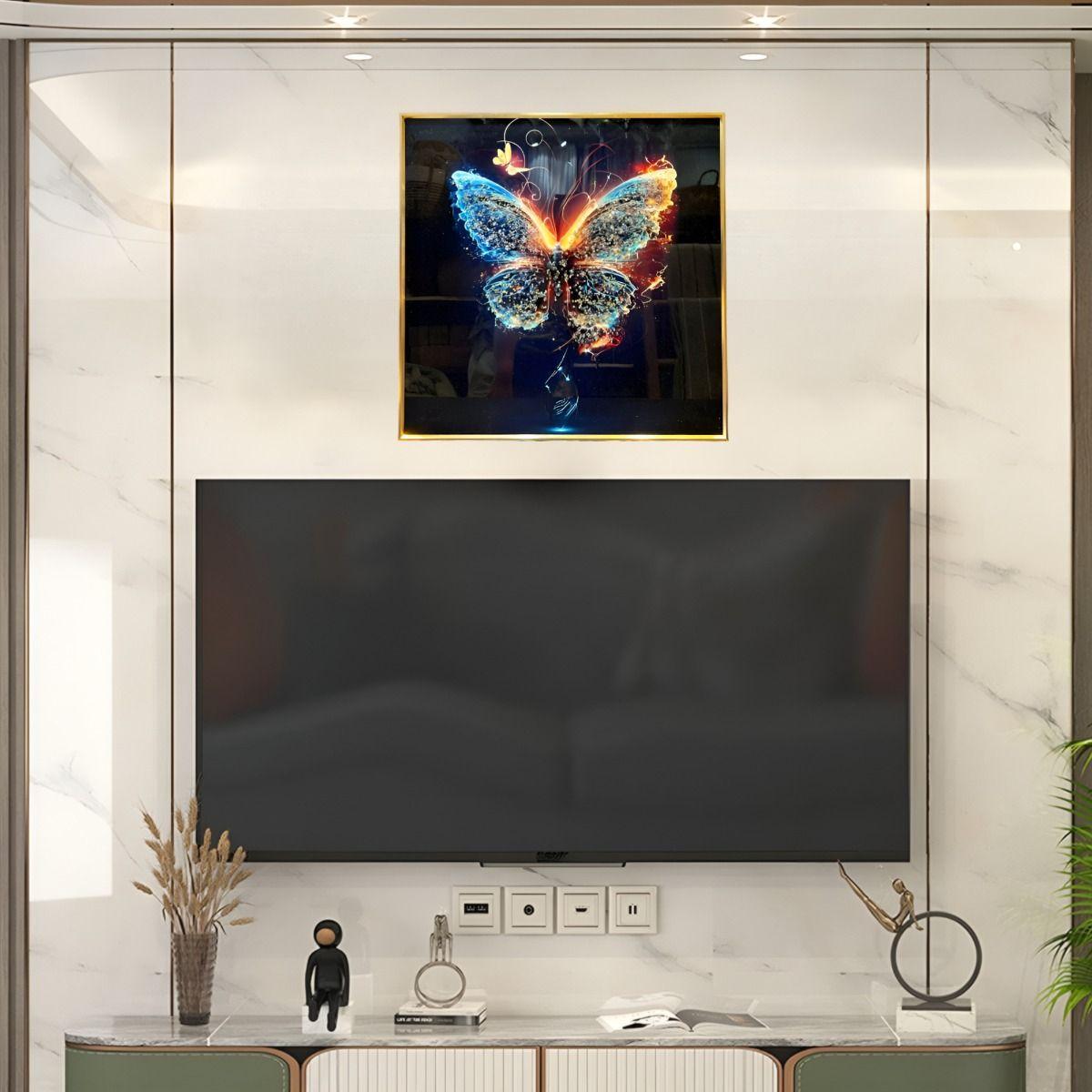 Decoración Pared Moderno Arte Mariposa Pintura Abstracta Jhn-3