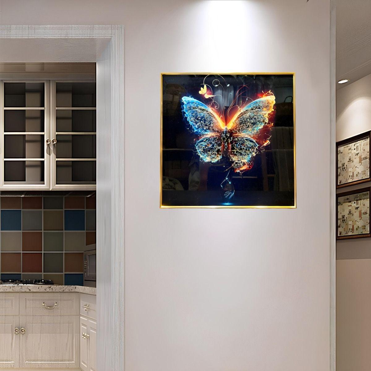 Decoración Pared Moderno Arte Mariposa Pintura Abstracta Jhn-4