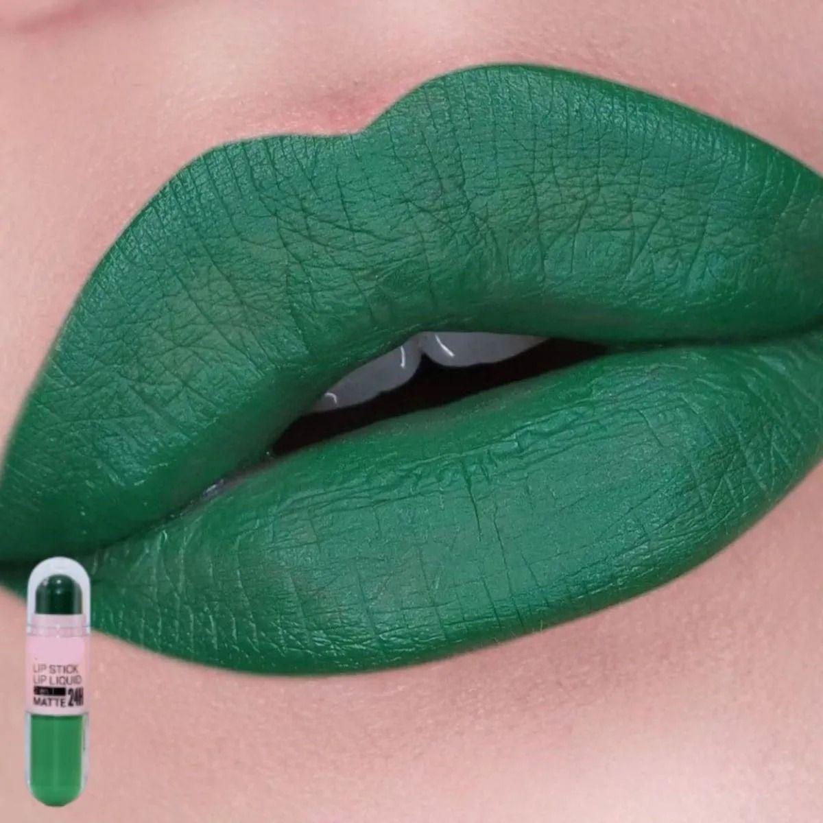 Paq 24 Mini Labiales Mate Duo 2 en 1 Colores Fantasía ALJ-5