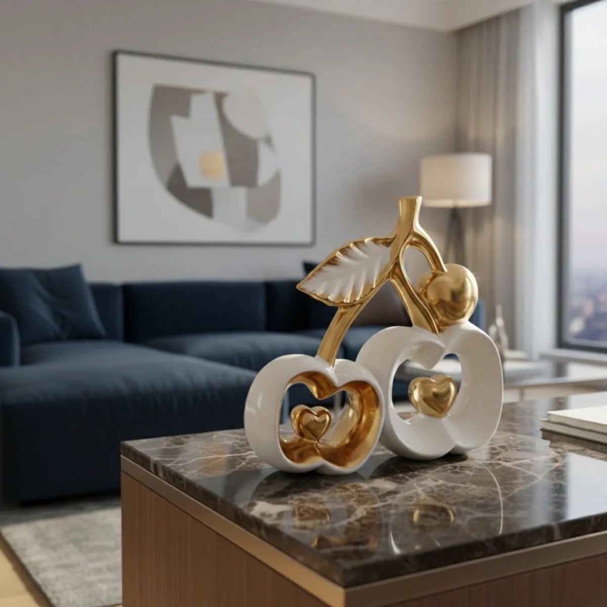 Figura Decorativa Adorno Estatua Frutal Naturaleza Jhn-8