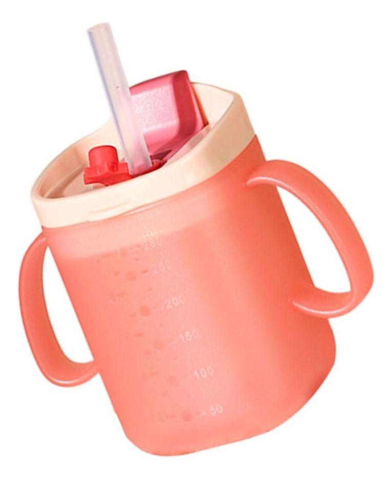 SET 4 VASOS ANTIDERRAME CON PAJILLA BEBE ERGONOMICA LAU-0