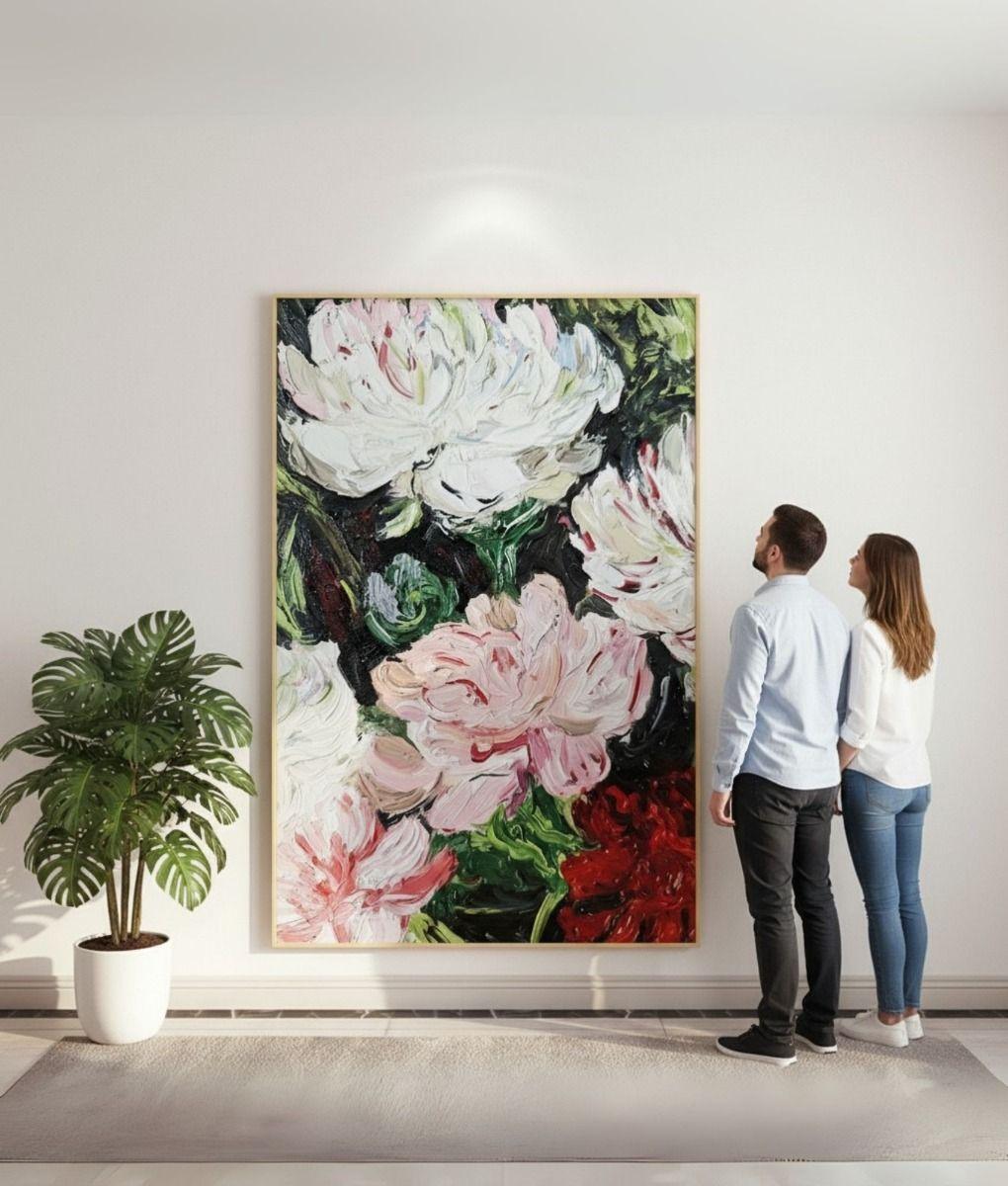 Cuadro Decorativo Arte Visual Floral Elegante Hogar Jhn-3