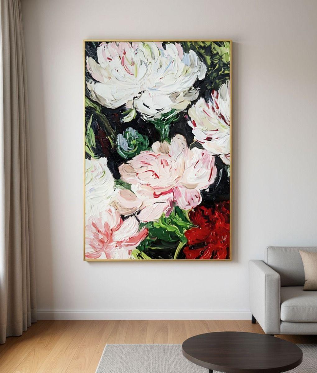 Cuadro Decorativo Arte Visual Floral Elegante Hogar Jhn-5