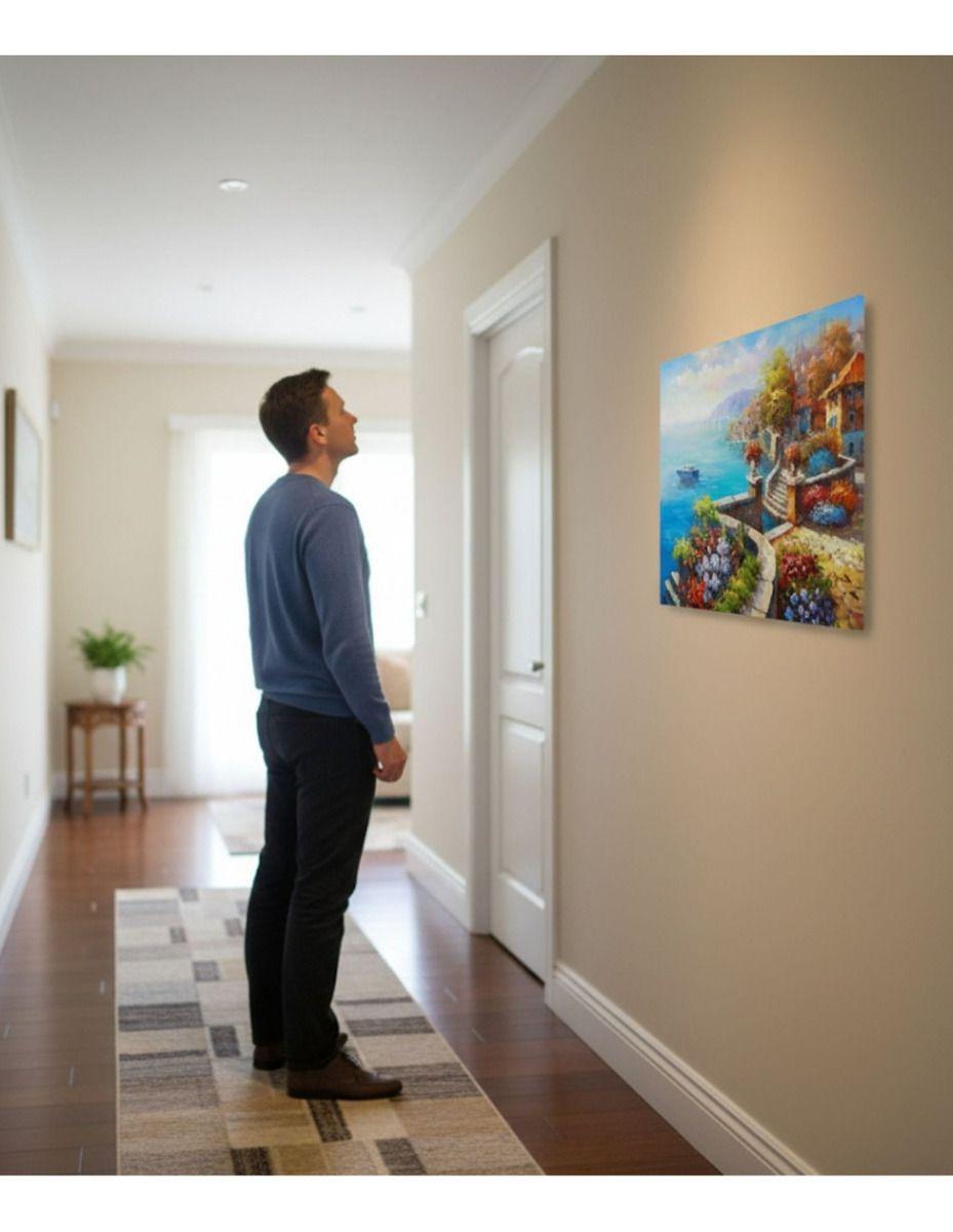 Cuadro Pared Decorativo Balcones Paisaje Mediterráneo Jhn-2