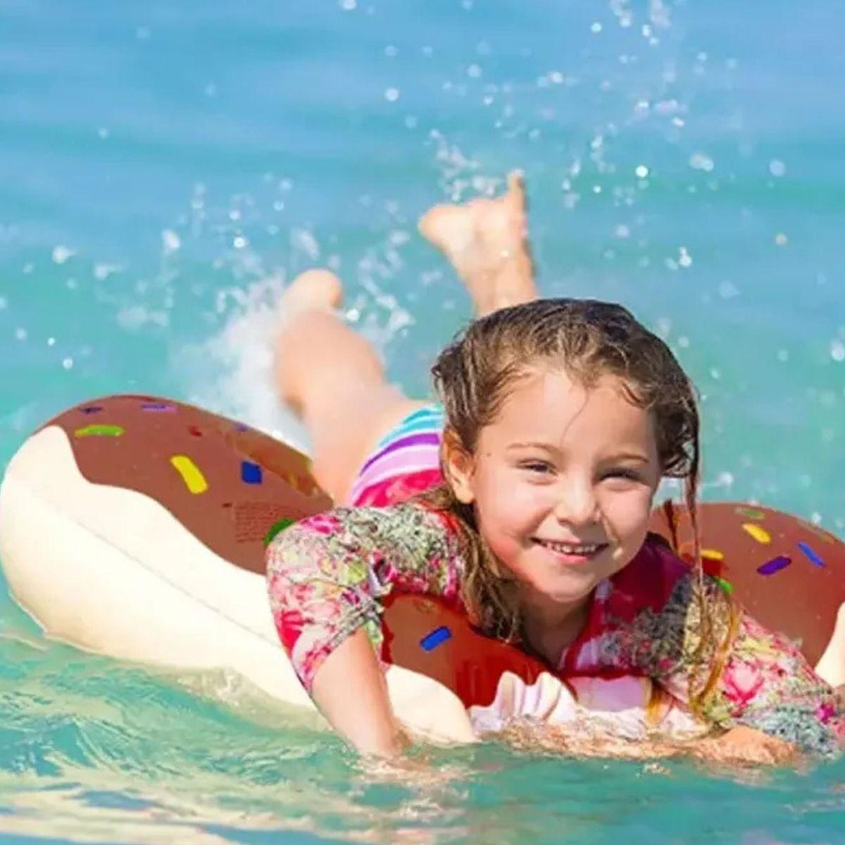 SET 3 FLOTADOR INFLABLE FORMA DONUT PARA PISCINA VERANO LAU-2