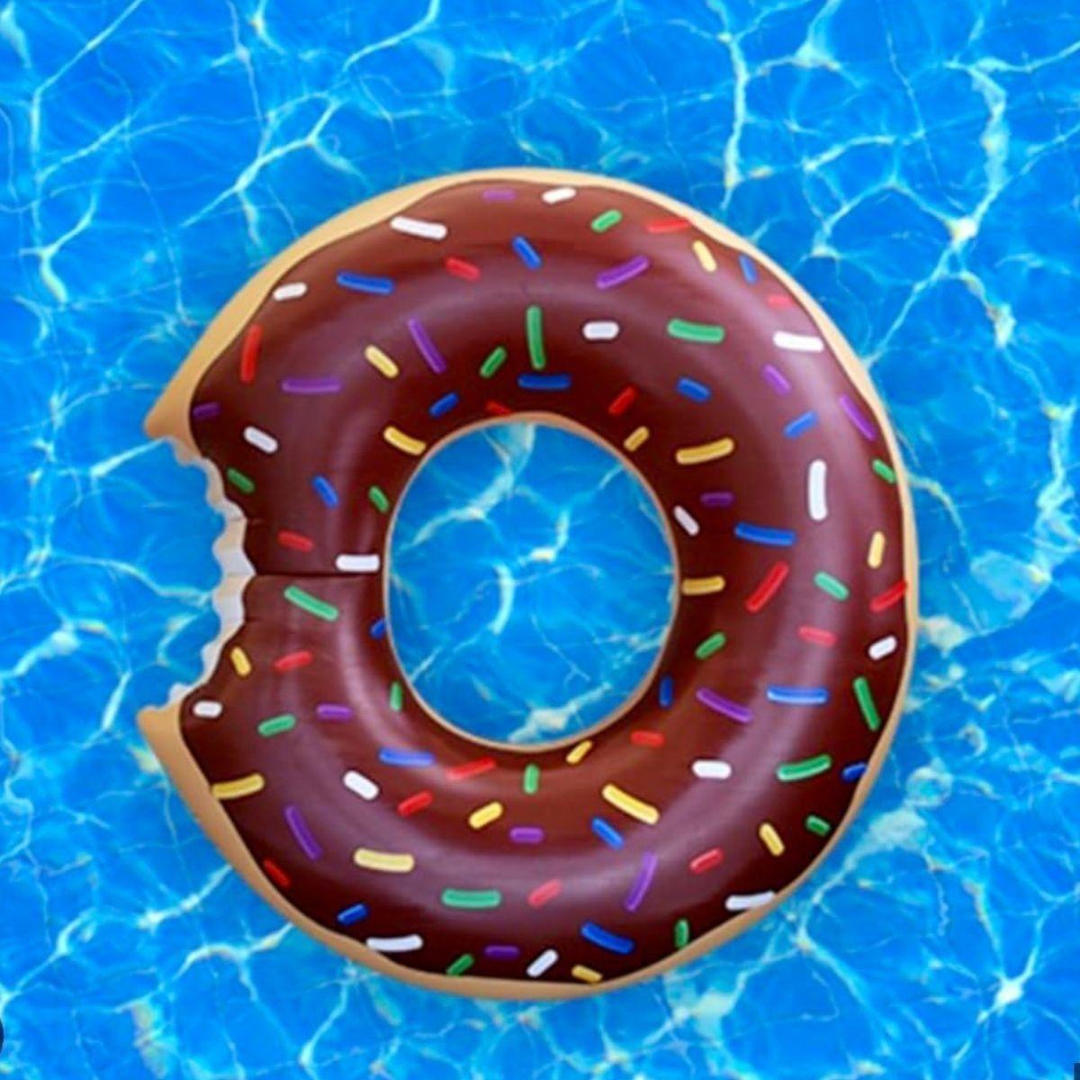 SET 3 FLOTADOR INFLABLE FORMA DONUT PARA PISCINA VERANO LAU-4