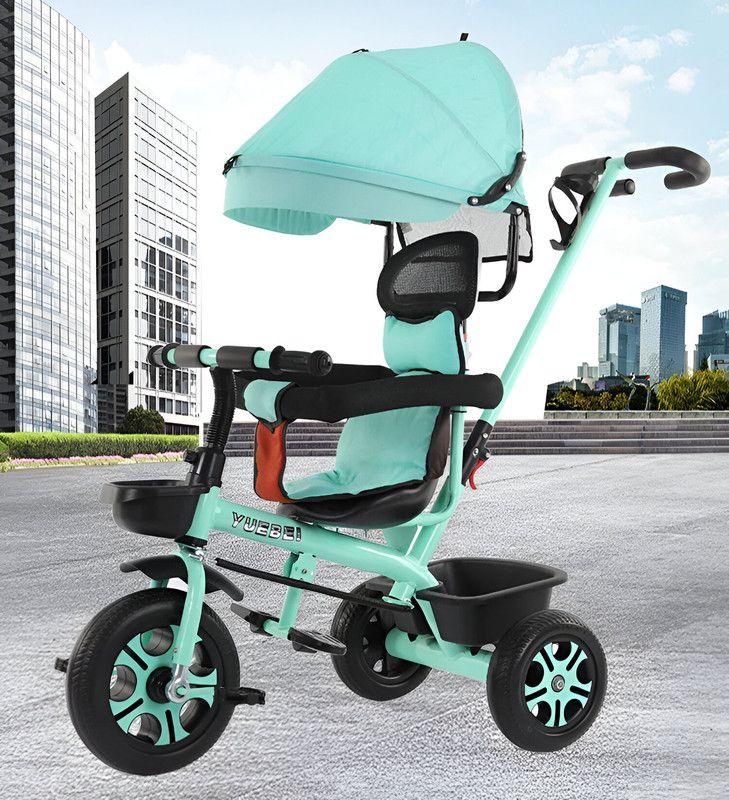Triciclo Cochecito Moto 2 en 1 Sombrilla Ajustable Niño Lau-6