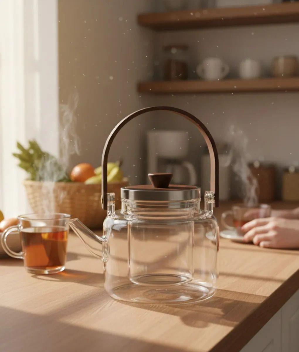 Tetera Funcional Hervidor Diseño Nórdico Asa Contraste Jhn-4