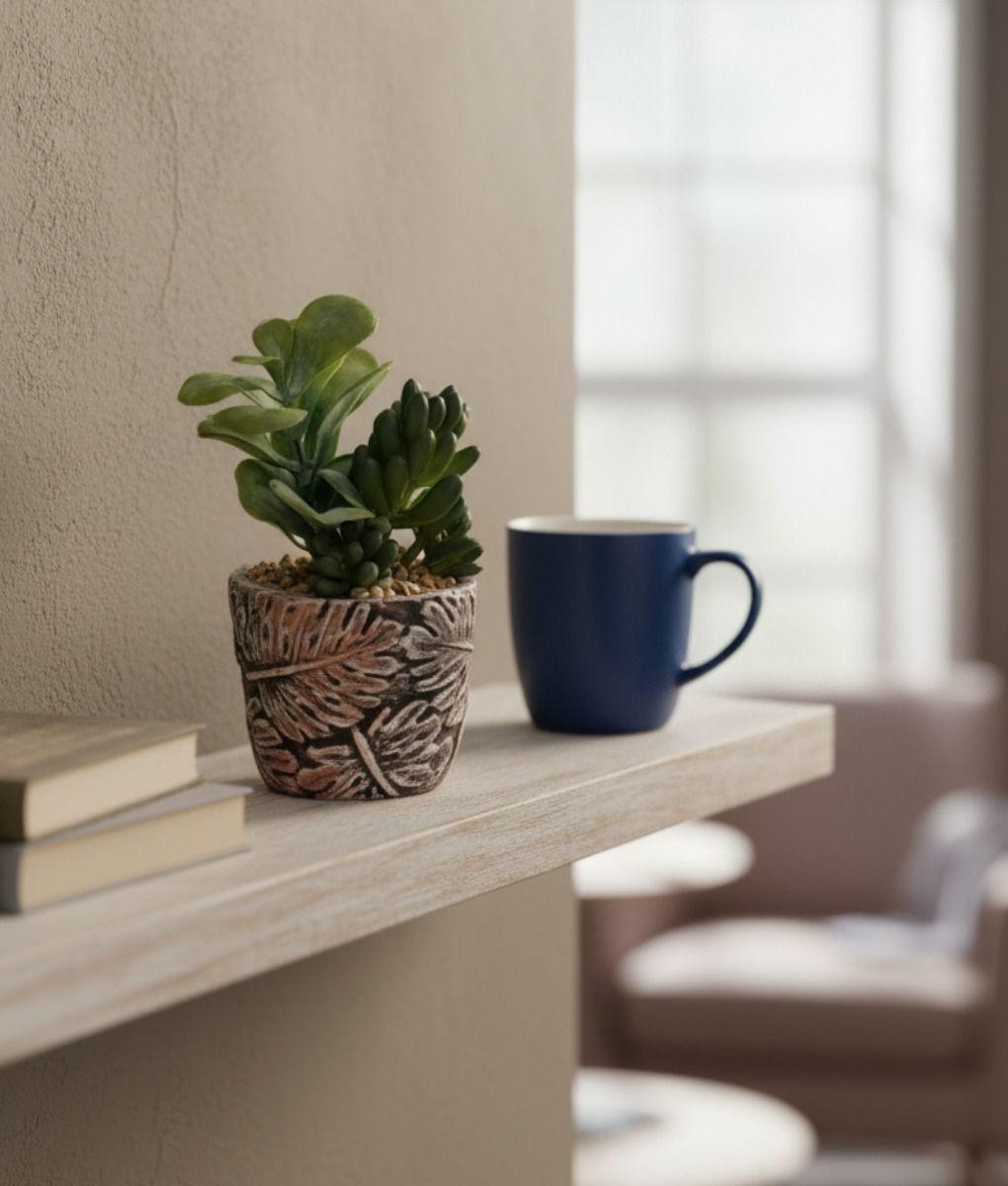 Set 2 Planta Decorativa Suculenta Adorno Hogar Jhn-6