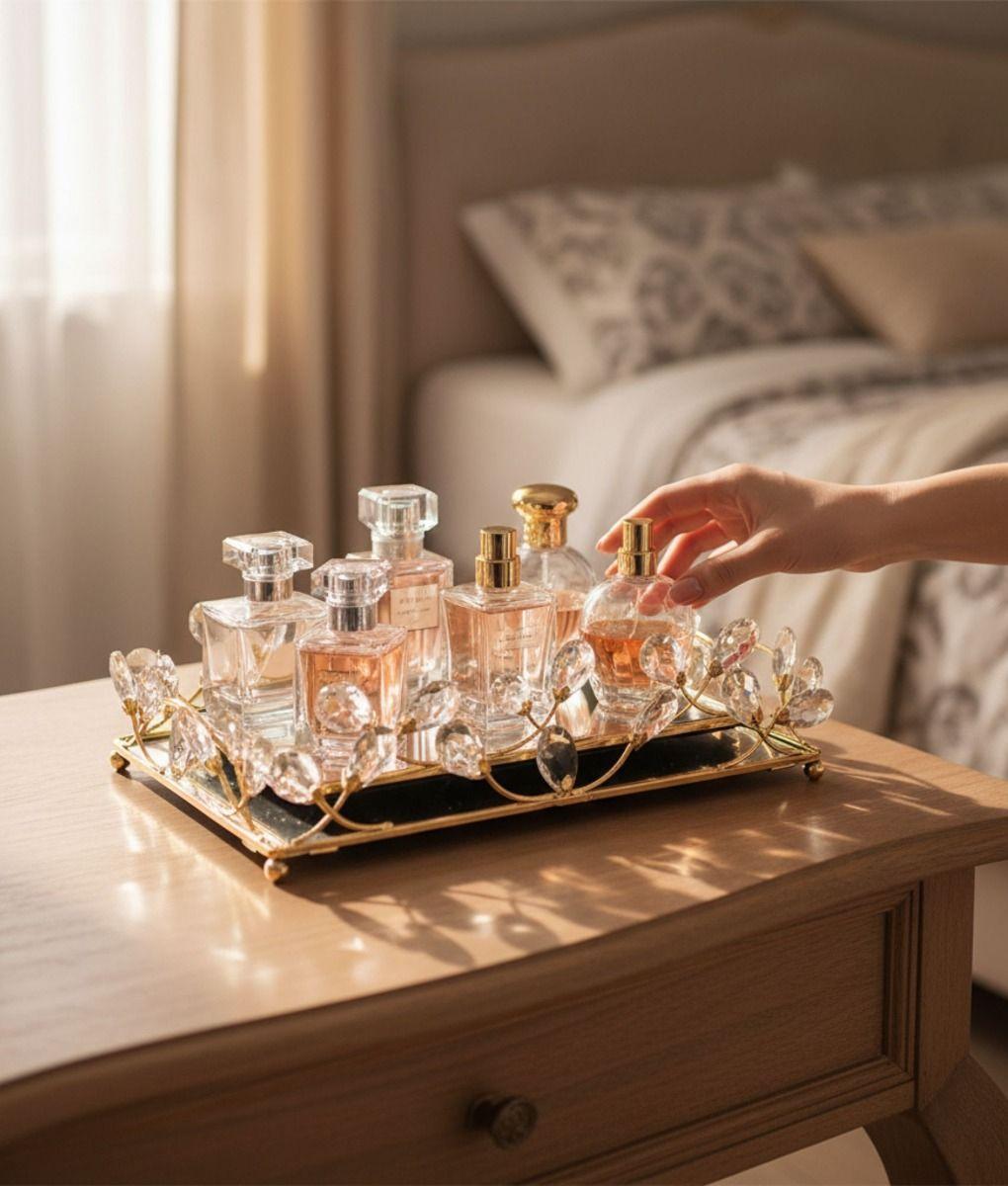 Bandeja Decorativa Elegante Multifuncional Organizador Jhn-3