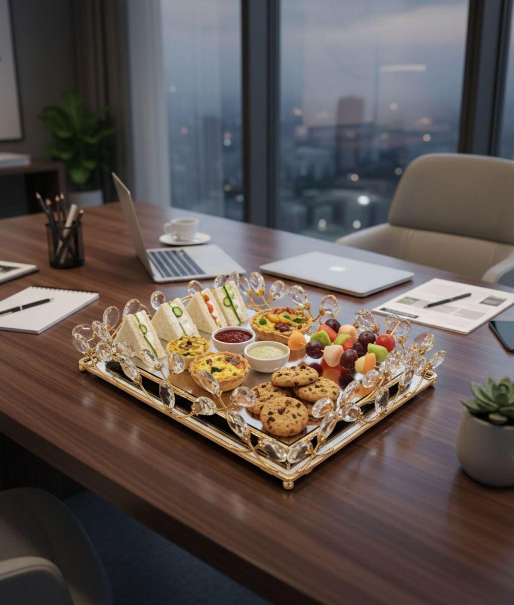 Bandeja Decorativa Elegante Multifuncional Organizador Jhn-6