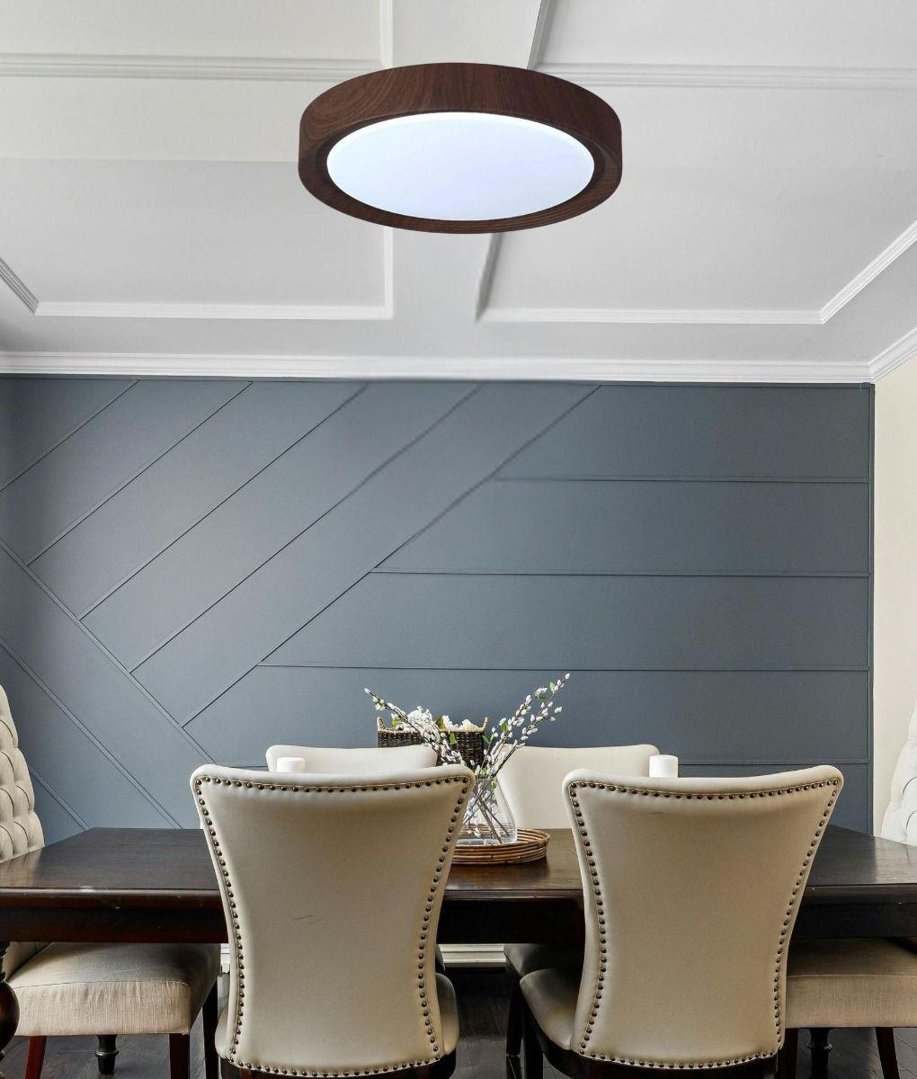 Lámpara Decorativa Techo Redonda LED Estilo Rústico Jhn-7