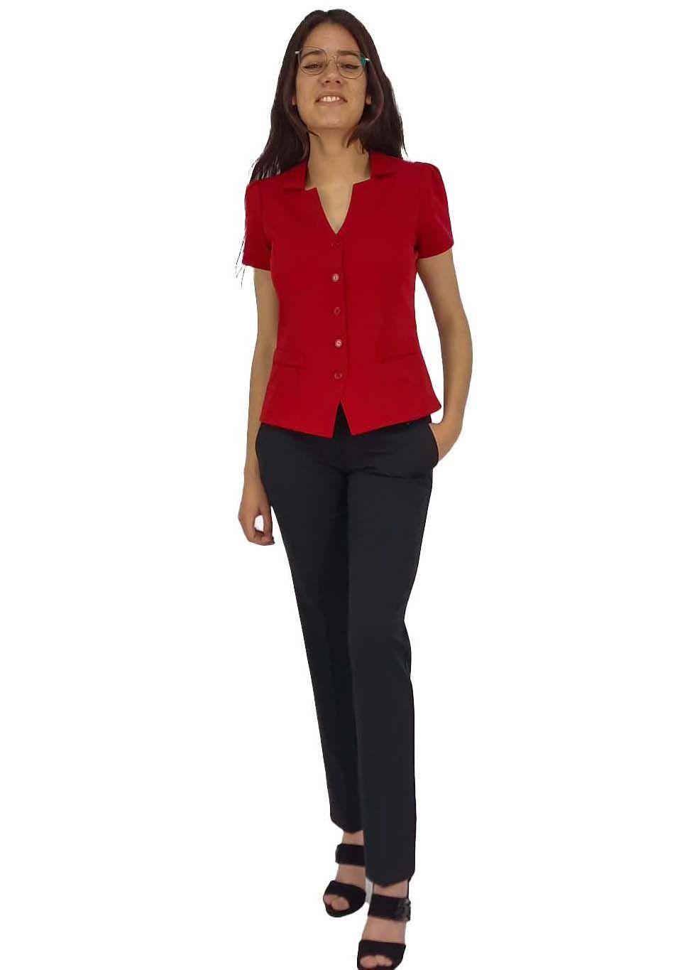  Blazer Manga Corta Poly Spandex-2