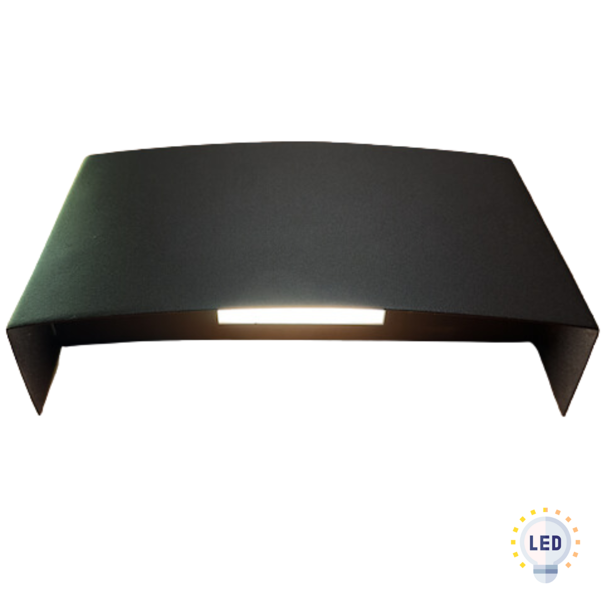 Apliqué de Pared negro Eleam A&A Iluminación luz cálida-1