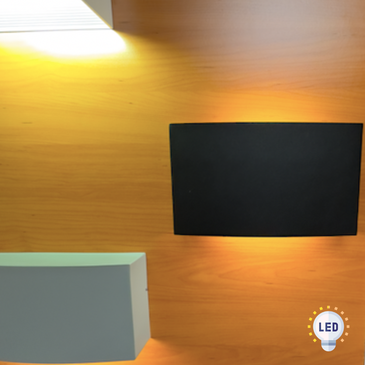 Apliqué de Pared negro Eleam A&A Iluminación luz cálida-4