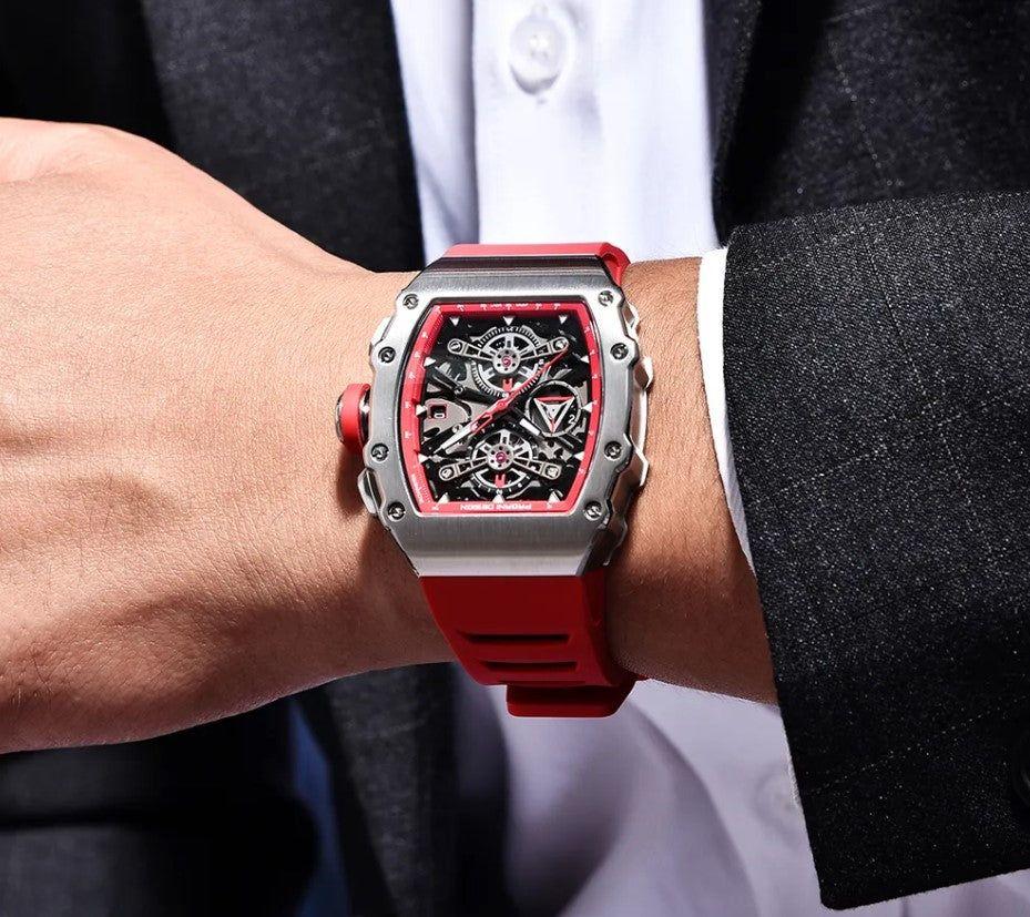 Reloj Hombre "PAGANI F1" Seiko Acero Quirúrgico Cristal de Zafiro-3