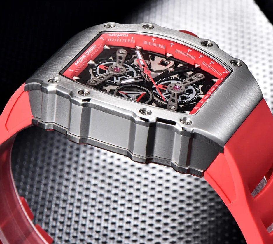 Reloj Hombre "PAGANI F1" Seiko Acero Quirúrgico Cristal de Zafiro-4