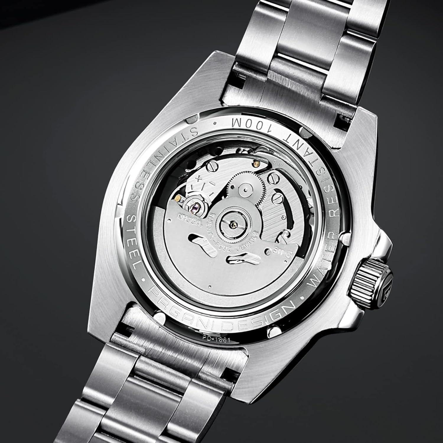 Reloj "PAGANI SUBMARINER" Maquinaria Seiko Automatica, Cristal de Zafiro-1