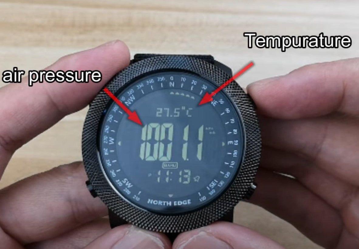 Reloj Hombre NORTH EDGE APACHE Sport Outdoor Militar Digital-2