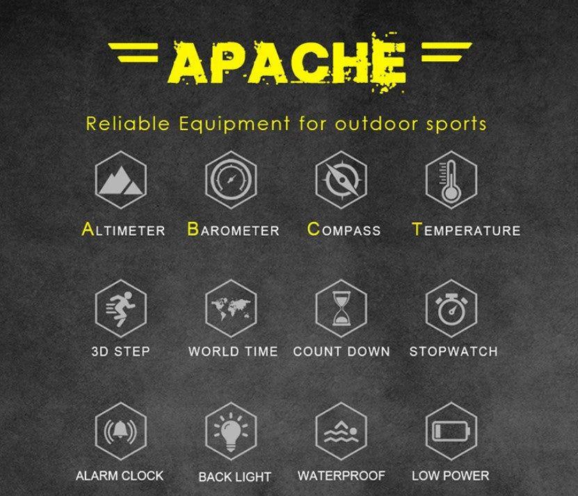 Reloj Hombre NORTH EDGE APACHE Sport Outdoor Militar Digital-4