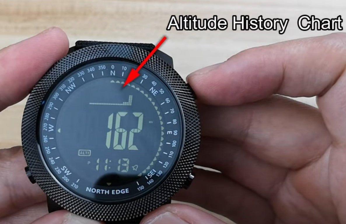 Reloj Hombre NORTH EDGE APACHE Sport Outdoor Militar Digital-6