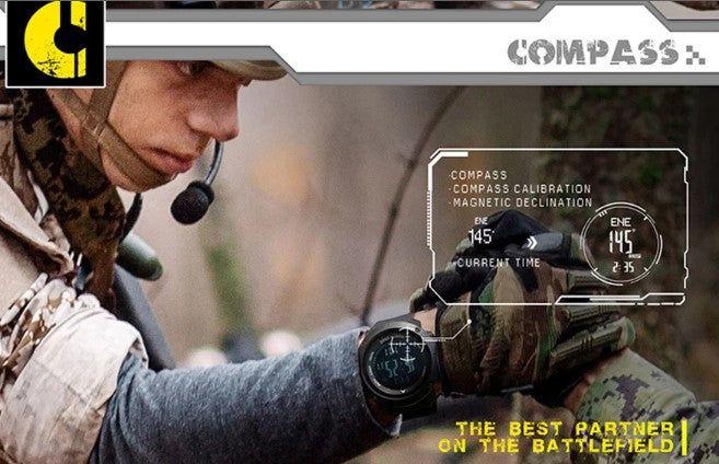 Reloj Hombre NORTH EDGE APACHE Sport Outdoor Militar Digital-9