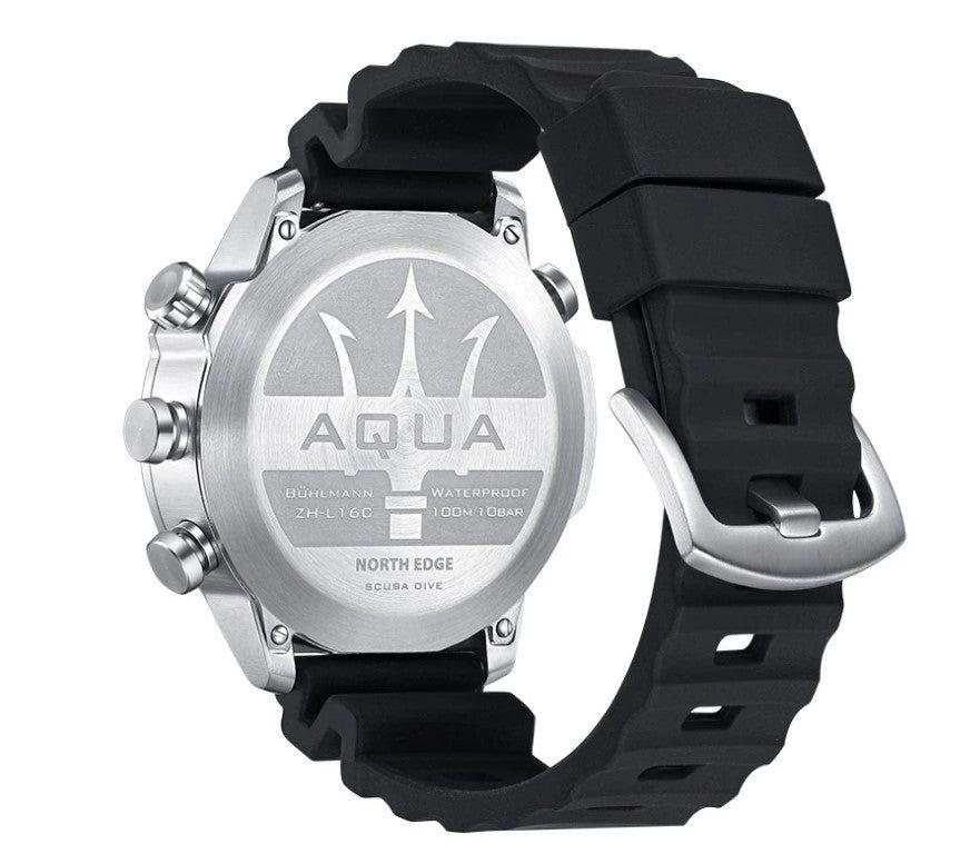 Reloj Hombre NORTH EDGE AQUA BUCEO Sport Outdoor Militar Digital-3