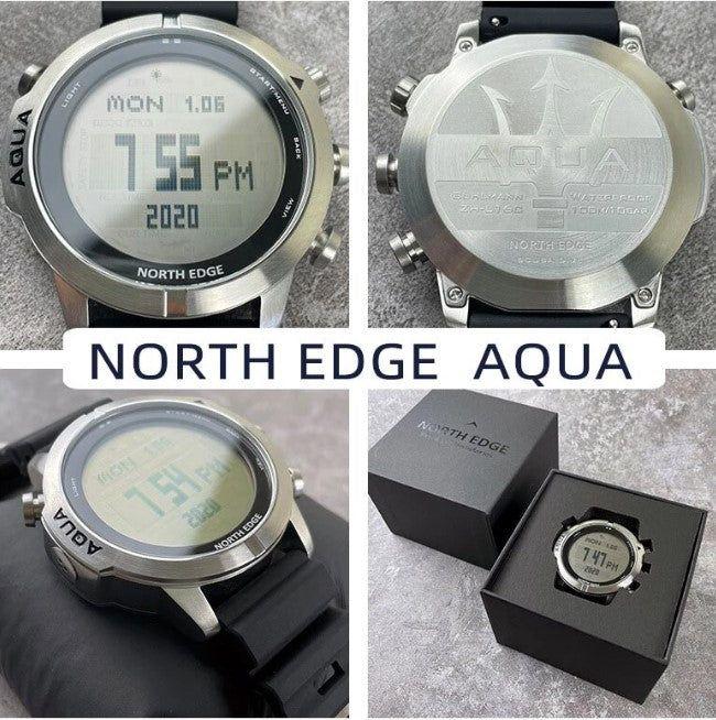 Reloj Hombre NORTH EDGE AQUA BUCEO Sport Outdoor Militar Digital-6