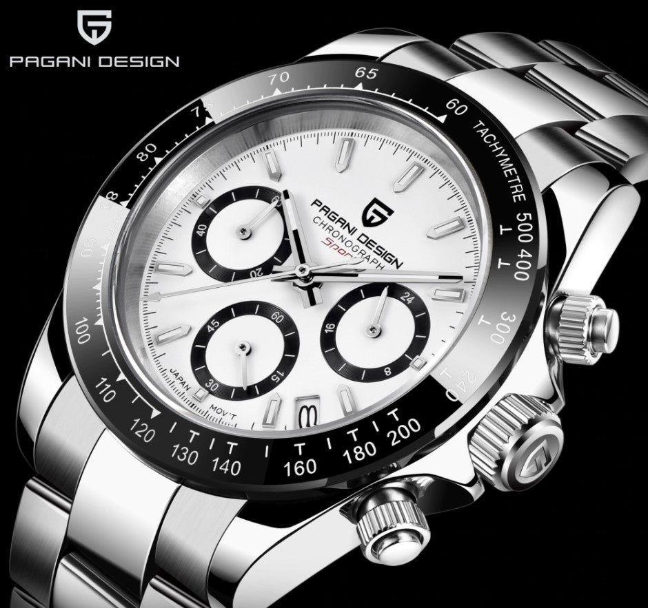 Reloj Hombre PAGANI DAYTONA, Sport Cuarzo Acero Inoxidable Cristal de Zafiro-0