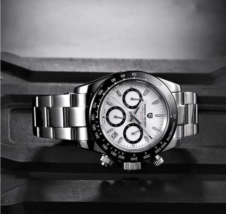 Reloj Hombre PAGANI DAYTONA, Sport Cuarzo Acero Inoxidable Cristal de Zafiro-4