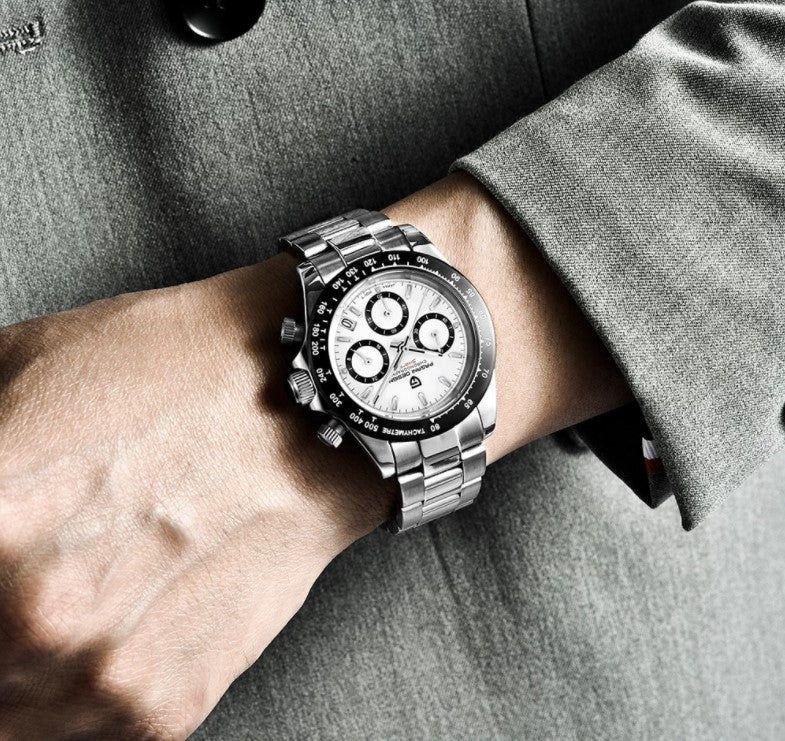 Reloj Hombre PAGANI DAYTONA, Sport Cuarzo Acero Inoxidable Cristal de Zafiro-5