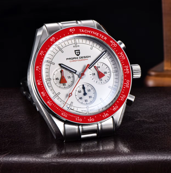 Reloj Hombre PAGANI "SPEEDMASTER" RED Cristal de Zafiro-Cerámica-0