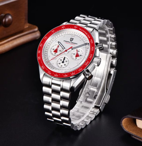 Reloj Hombre PAGANI "SPEEDMASTER" RED Cristal de Zafiro-Cerámica-2