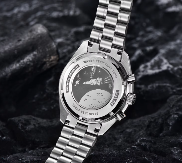 Reloj Hombre PAGANI "SPEEDMASTER" RED Cristal de Zafiro-Cerámica-5