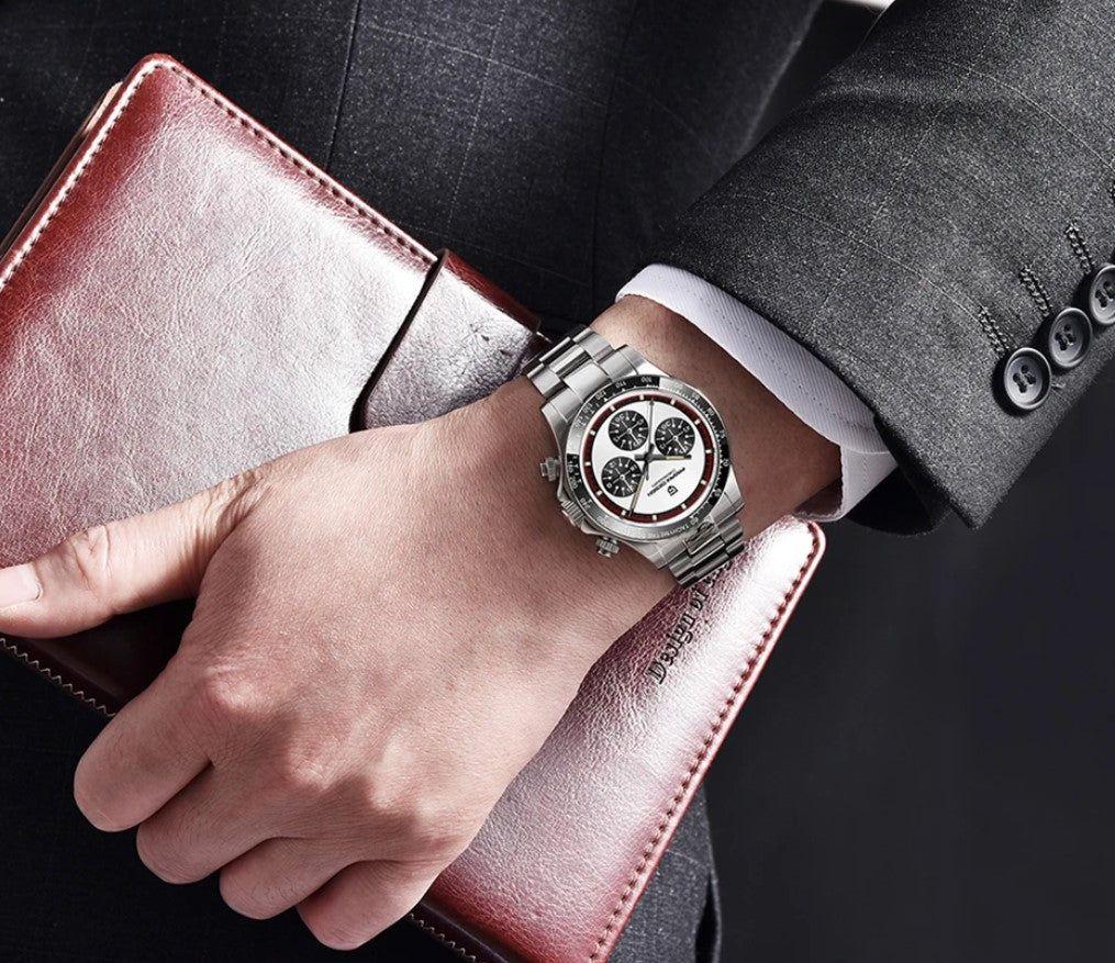 Reloj Hombre PAGANI "DAYTONA Paul Newman", Sport Cuarzo Cristal de Zafiro-6