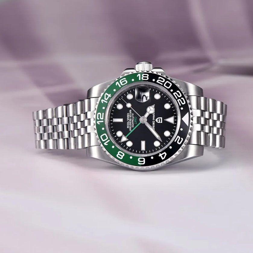 Reloj Hombre PAGANI "GMT MASTER 2 HULK" BICOLOR Clásico-Sport Automático Cristal de Zafiro-2