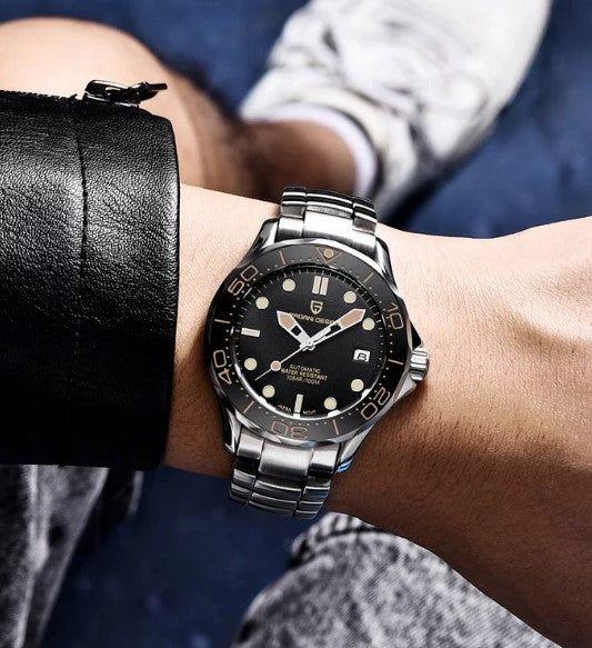 Reloj Hombre "PAGANI SEAMASTER 007", Automático Cristal de Zafiro-4
