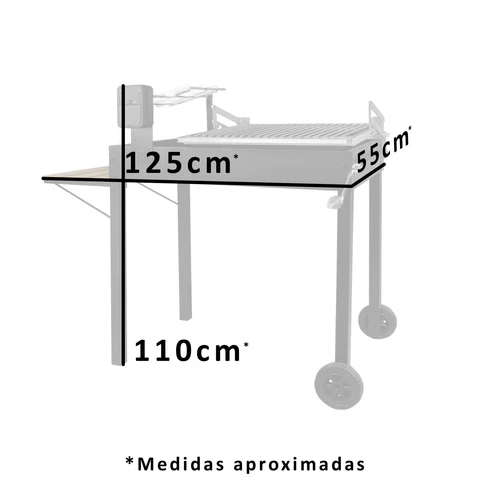 Parrilla Magallánica Rectangular 2 en 1-1