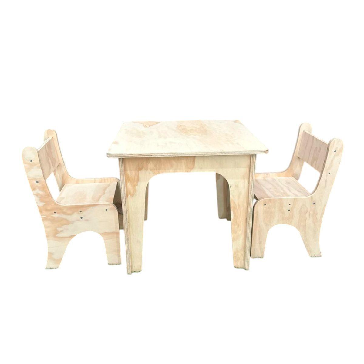 Juego de Mesa y Sillas Montessori Para Niños-2
