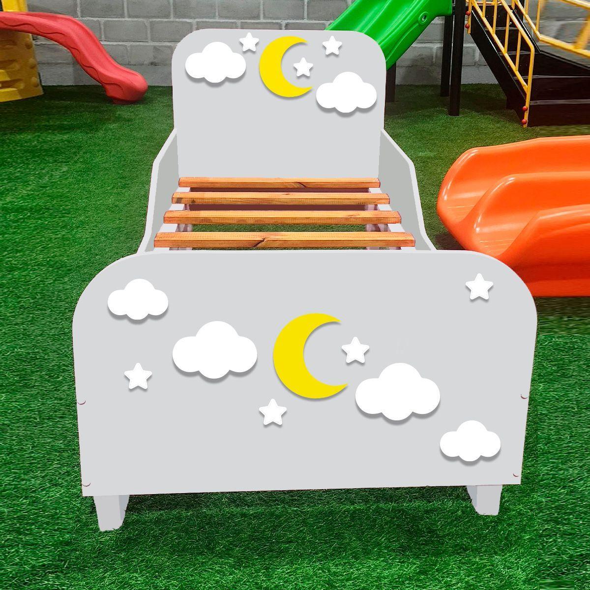 Cama De Transición Para Niños modelo luna y estrellas-1