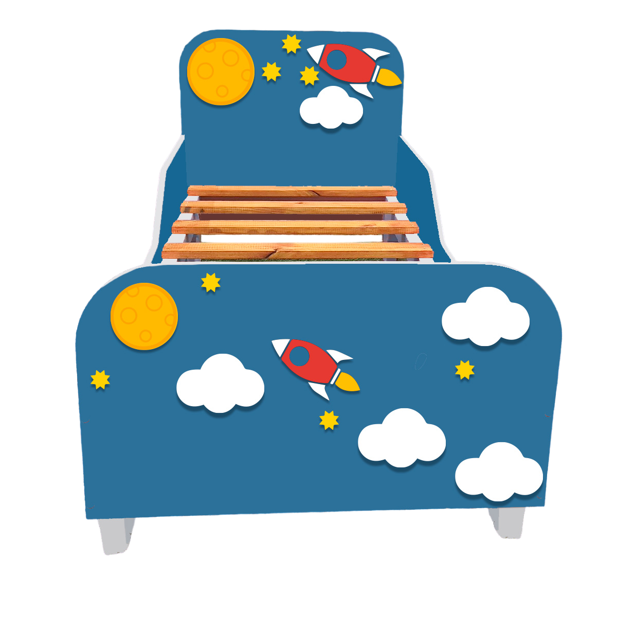 Cama De Transición Para Niños modelo cohete-0