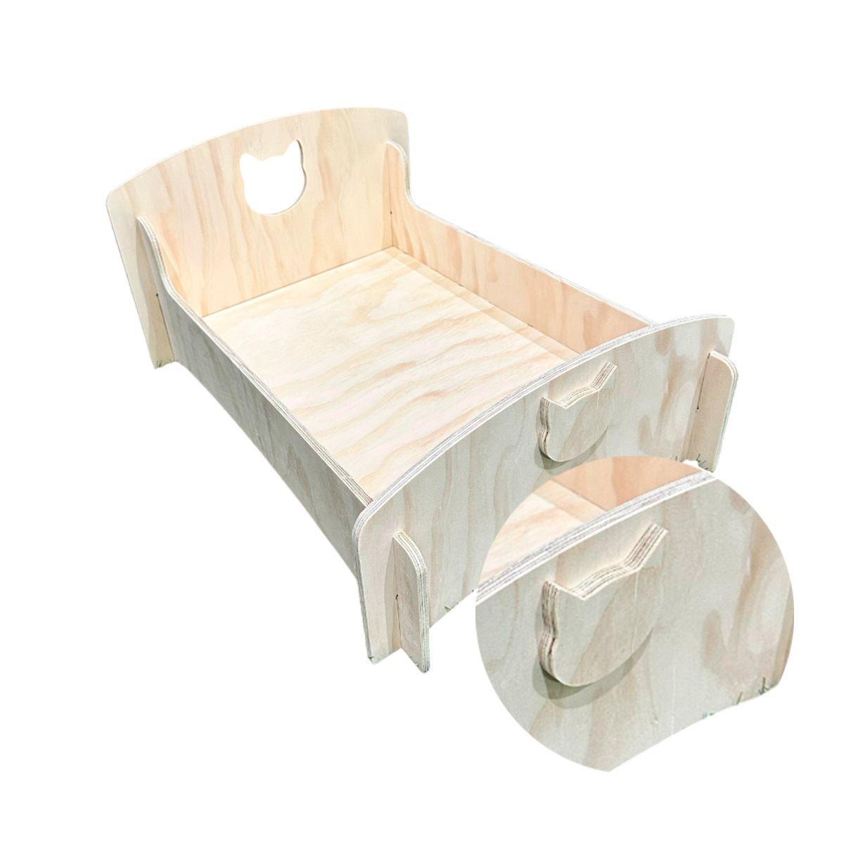 Cama de Madera  Diseño Gatito-2