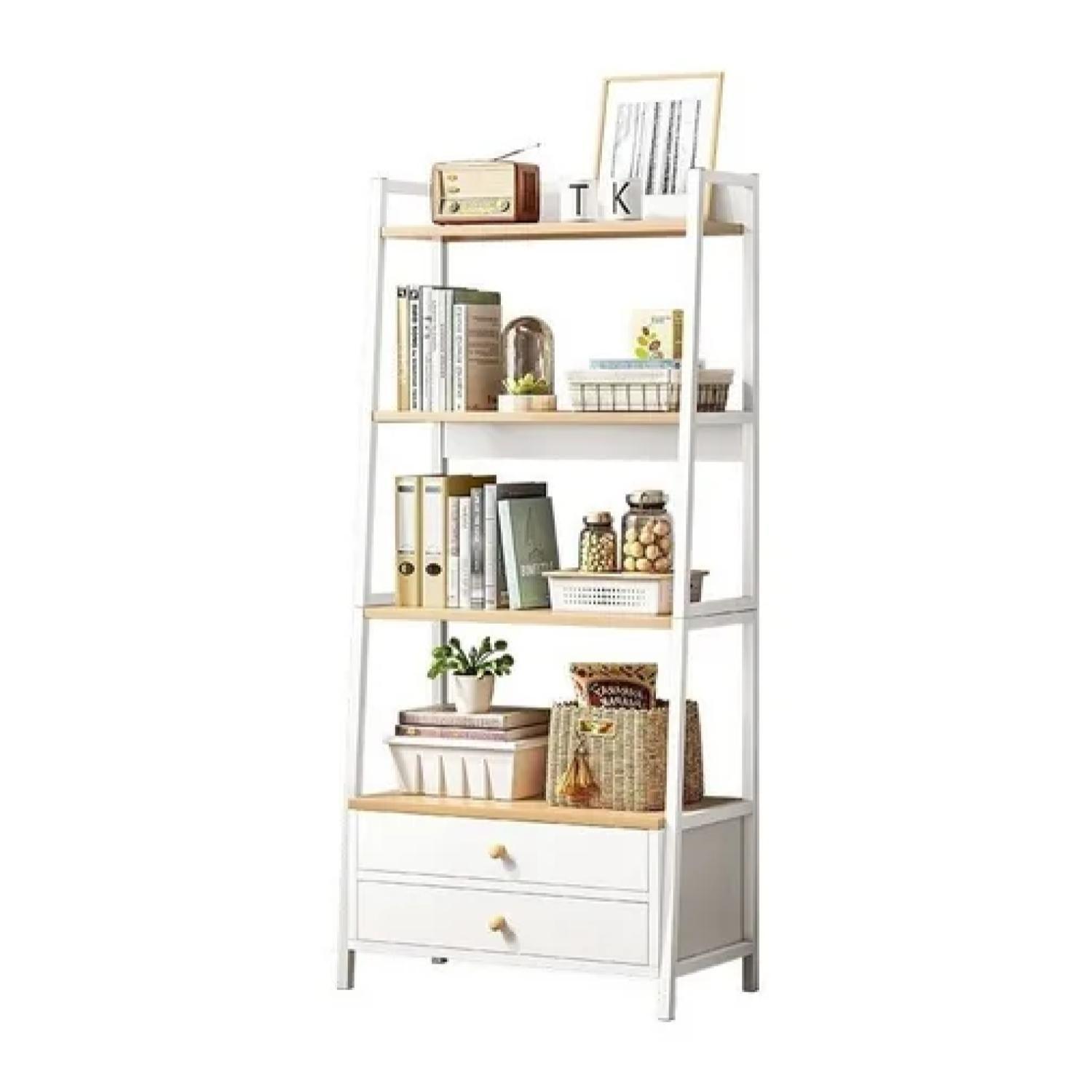 Estante Organizador Living 4 Niveles Y 2 Cajones 150*43*30Cm -0