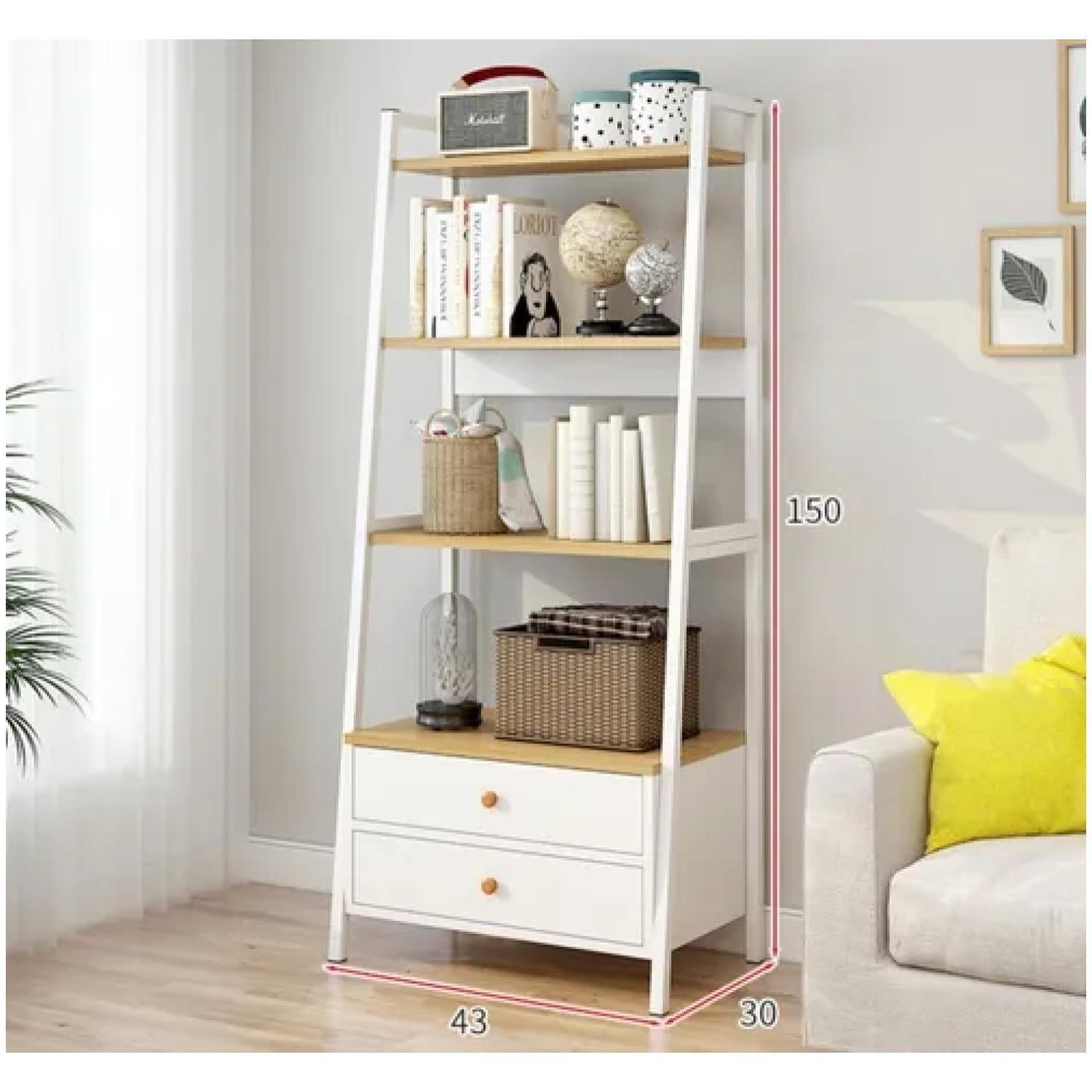 Estante Organizador Living 4 Niveles Y 2 Cajones 150*43*30Cm -1