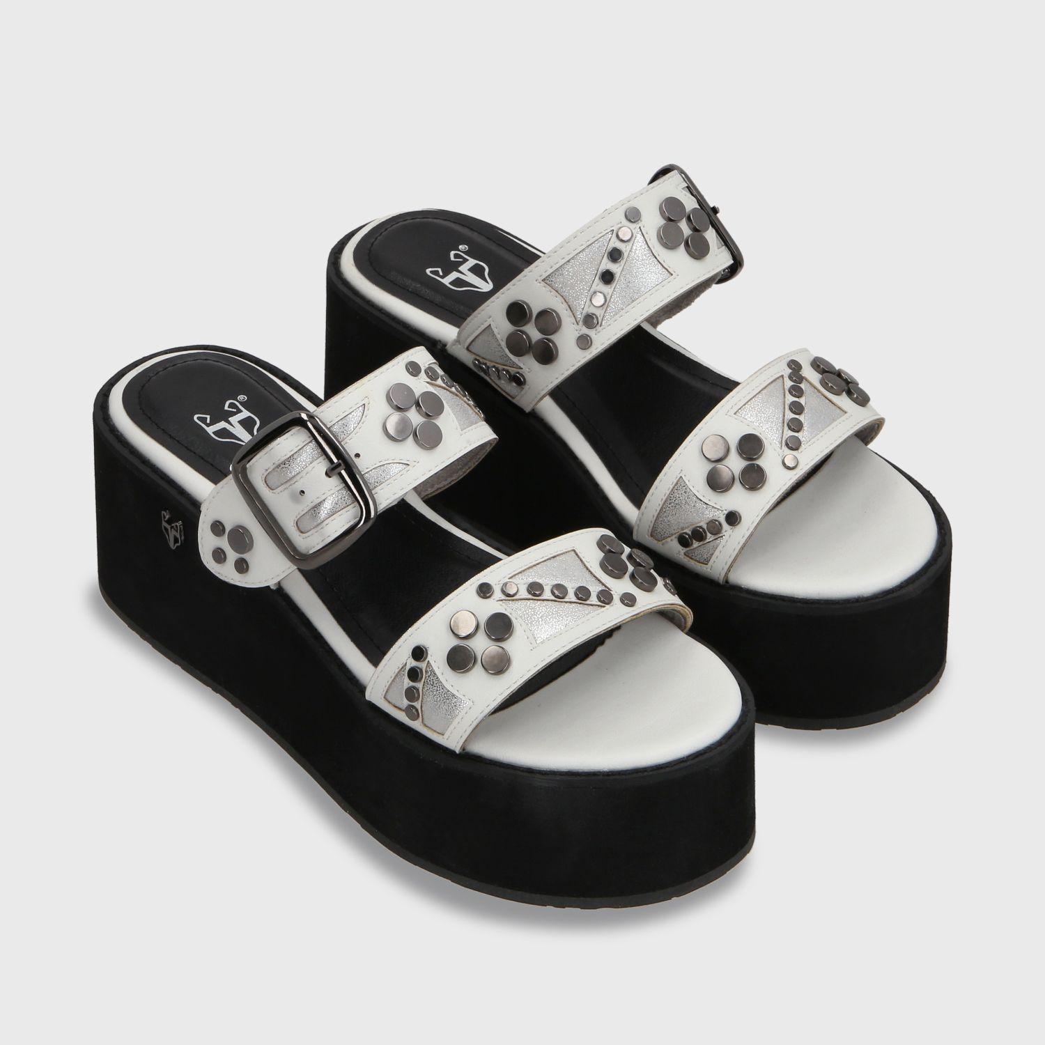 Sandalia Plataforma Blanco Mujer 15620 Gotta-2